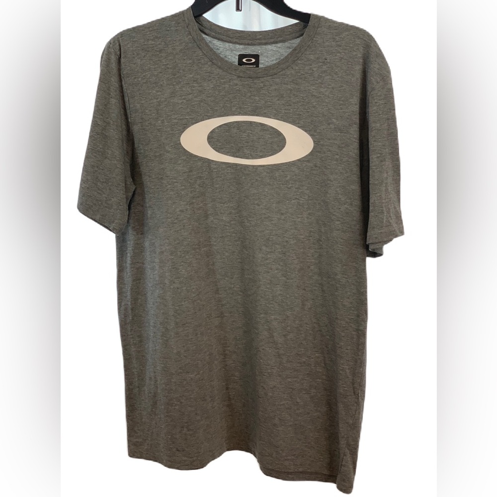 Oakley Men's O-Bold Ellipse Tee. Sz Large.Grey. EUC